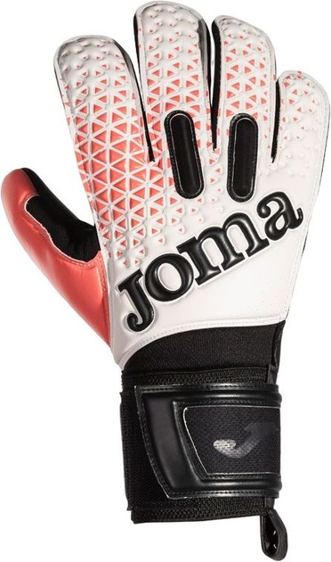 Вратарские перчатки Joma PREMIER бело-черно-коралловые 9 401195.201 ...