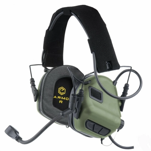 Активні захисні навушники Earmor M32 MOD3 з гарнітурою (olive) - зображення 1