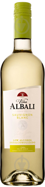 Вино б/а Felix Solis Vina Albali Sauvignon Blanc біле напівсухе 0.75 л 0% (8410702049344) - зображення 1