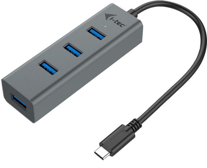 USB-хаб i-Tec Metal USB Type-C 4-in-1 (C31HUBMETAL403) - зображення 1