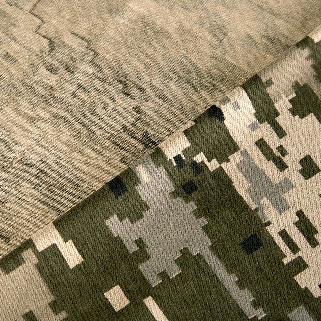 Легка бавовняна Бандана на голову CamoTec / Щільна багатофункціональна Хустка піксель розмір 60х60см - зображення 6