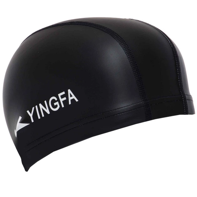 Шапочка для плавання тканинна Yingfa Swimming Cap Fit 0078 Black - зображення 3