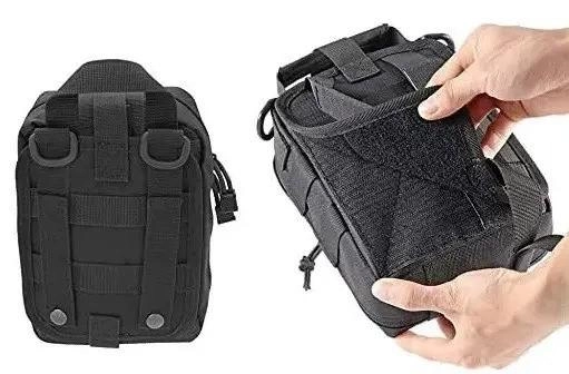 Подсумок под аптечку на системе Molle быстросъемный Черная - изображение 6