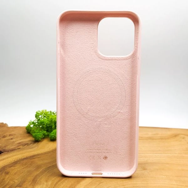 Чохол Silicone Case with MagSafe для iPhone 13 Pro Max Chalk Pink - зображення 2