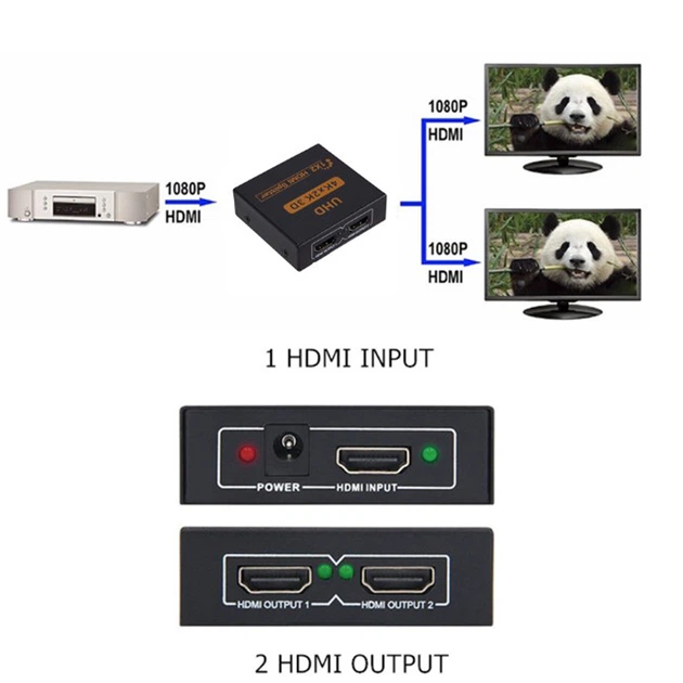 HDMI сплиттер Без бренда Full HD 1080P (1012-537-00) - изображение 4