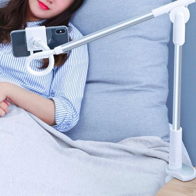 Универсальный настольный держатель Baseus Unlimited Adjustment Lazy Phone Holder для телефона или планшета Silver (721724) - Фото 8 Универсальный настольный держатель Baseus Unlimited Adjustment Lazy Phone Holder для телефона или планшета Silver (721724) - изображение 8