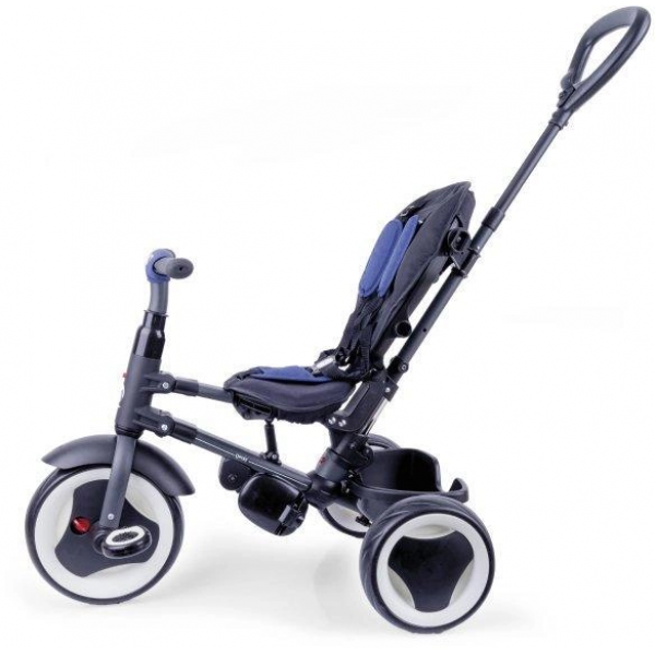 Велосипед трехколесный складной Qplay Rito+ EVA Blue (S380-8) Синий с родительской ручкой - изображение 2