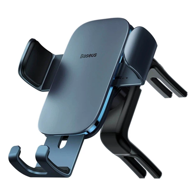 Автодержатель Baseus Metal Age Gravity Car Mount Round Air Vent Version Dark Grey (770904) - изображение 3