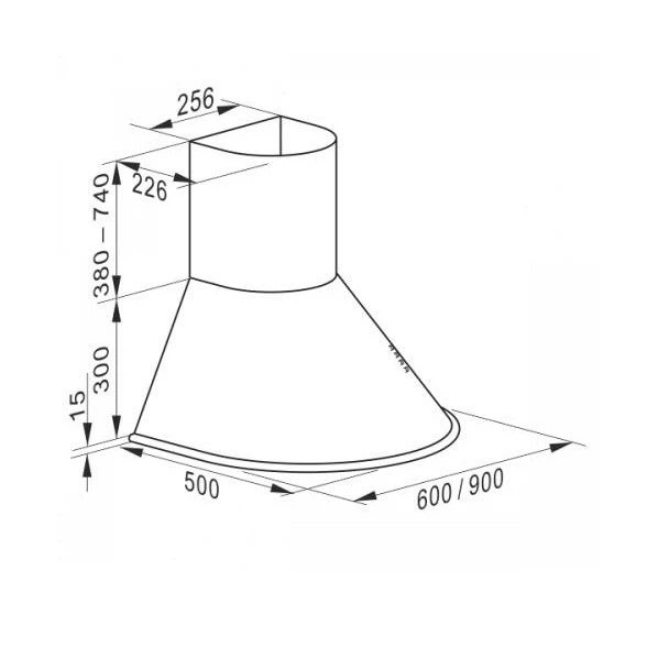 Витяжка Kaiser A 6423 GrBe Eco - изображение 2