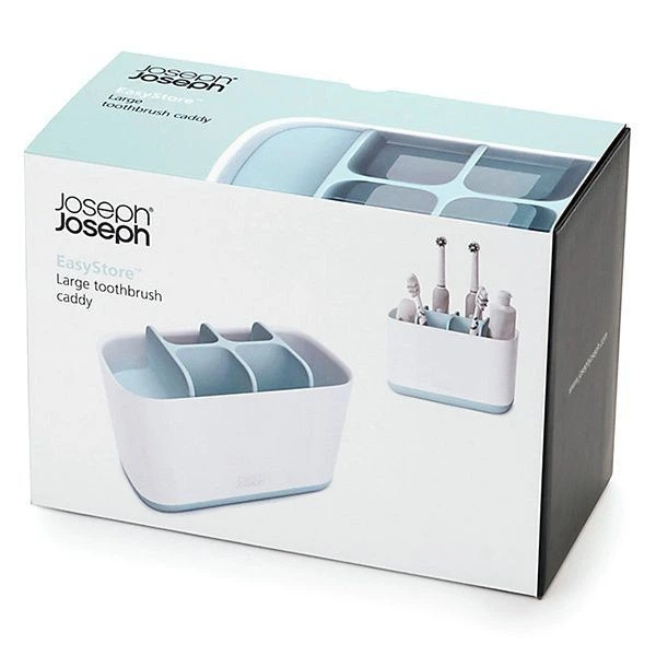 Органайзер для зубних щіток Large Toothbrush Caddy підставка для ванної кімнати Blue - зображення 7
