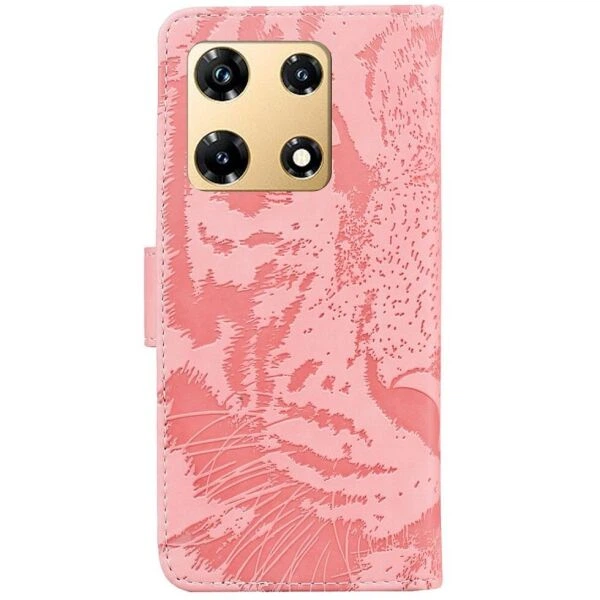 Чехол-книжка Deexe Tiger для Infinix Note 30 Pro - Pink - изображение 6