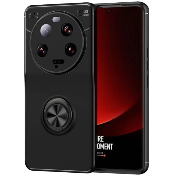 Чехол с магнитным кольцом UniCase Magnetic Ring для Xiaomi 13 Ultra - Black - Фото 1 Чехол с магнитным кольцом UniCase Magnetic Ring для Xiaomi 13 Ultra - Black - изображение 1
