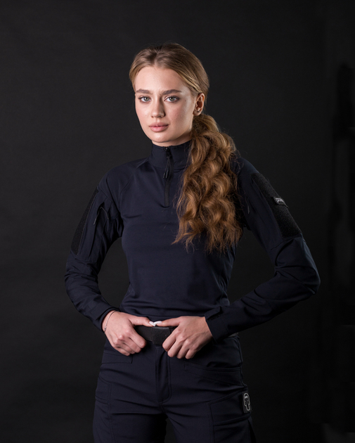 Рубашка тактическая женская BEZET Combat синий - S - изображение 1