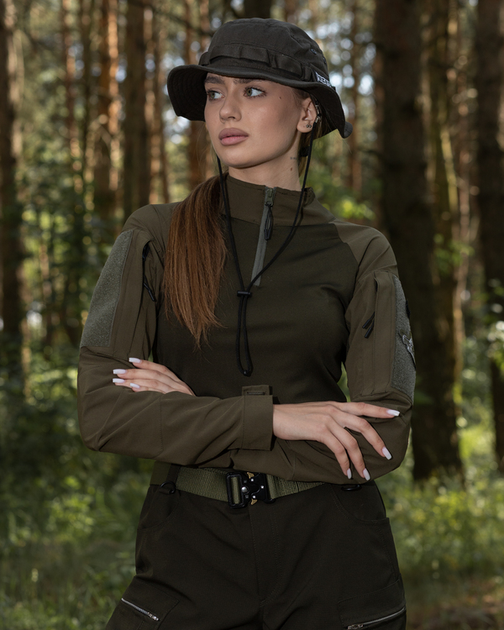 Женская рубашка тактическая BEZET Combat хаки - S - изображение 1