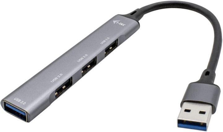 USB-хаб i-Tec Metal USB 3.0 4-in-1 (U3HUBMETALMINI4) - зображення 1