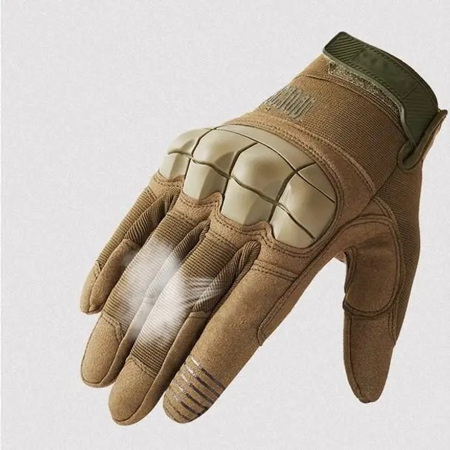 Тактичні рукавиці Повнопалі M-Pact 3 захисні Mechanix MX-FIT L Coyote - зображення 2