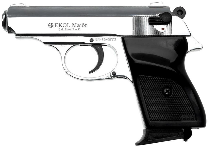 Стартовий шумовий пістолет Ekol Major Chrome (9 mm) - зображення 1