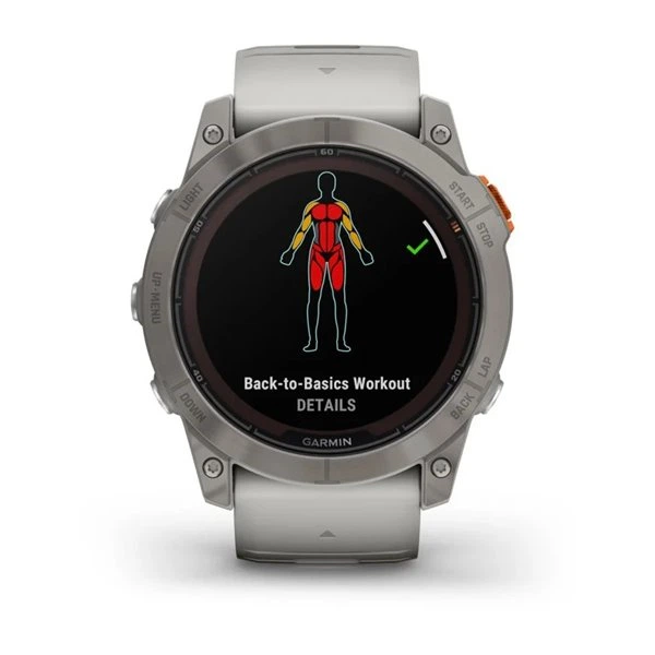 Смарт-часы Garmin Fenix 7X Pro Sapphire Solar Edition Titanium with Fog Gray/Ember Orange Band (010-02778-15) - изображение 10