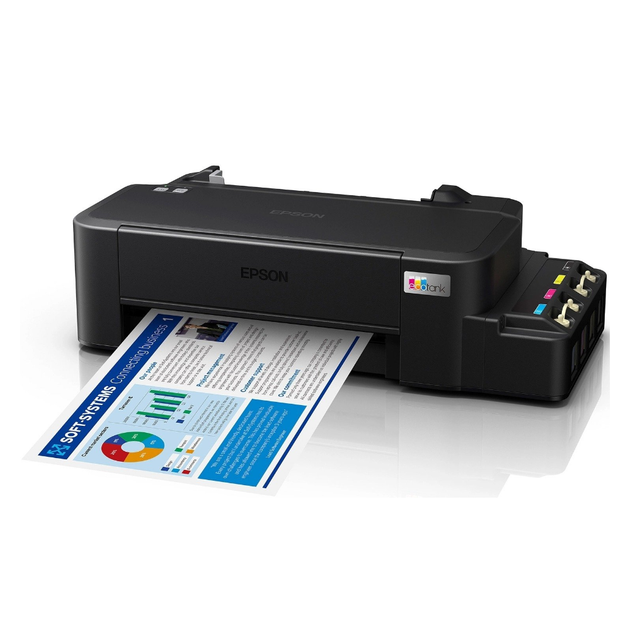 Принтер струйный Epson L121 А4 Цветная печать/СНПЧ 10Вт - Фото 3 Принтер струйный Epson L121 А4 Цветная печать/СНПЧ 10Вт - изображение 3