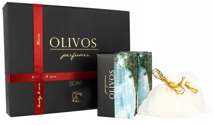 Zestaw Olivos Perfumes Soap Amazon Freshness Soap Bar 2x250 g + Granular Soap 2x100 g (8681917310073) - obraz 1