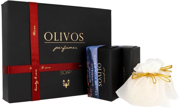 Zestaw Olivos Perfumes Soap Cote D'Azur Glitter Soap Bar 2x250 g + Granular Soap 2x100 g (8681917310080) - obraz 1