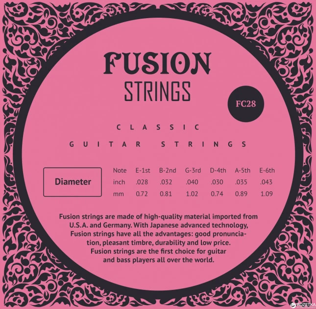 Струны для классических гитар Fusion strings FC28 - изображение 2