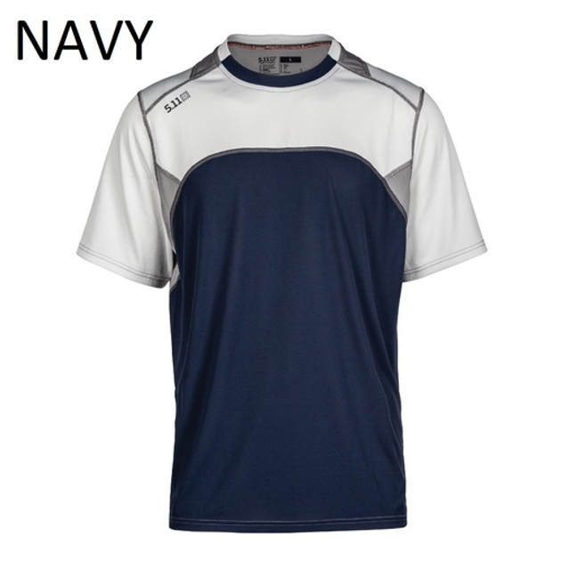 Футболка 5.11 MAX EFFORT SHORT SLEEVE TOP 82113 Large, Синій (Navy) - зображення 1