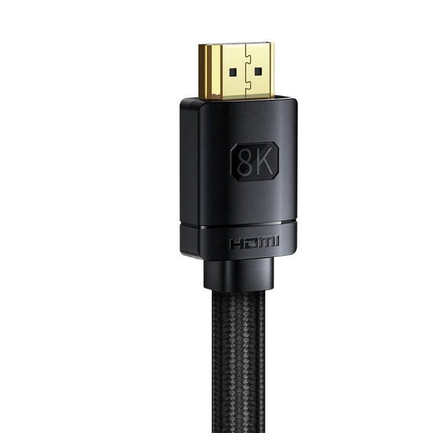 Кабель з підтримкою 8K HDMI на HDMI BASEUS High Definition Series (10m, 8K@60Hz, HDMI2.1). Black - Фото 6 Кабель з підтримкою 8K HDMI на HDMI BASEUS High Definition Series (10m, 8K@60Hz, HDMI2.1). Black - зображення 6