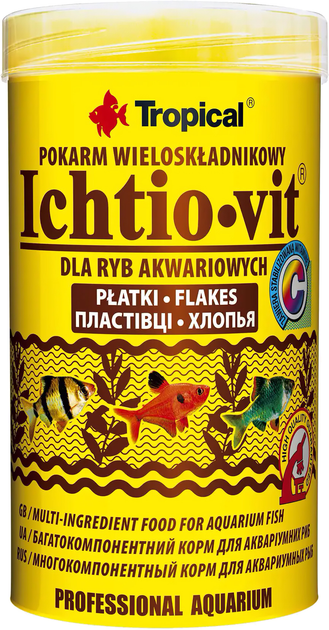 Tropical Ichtio-vit płatki dla rybek akwariowych 250 ml (5900469770047) - obraz 1