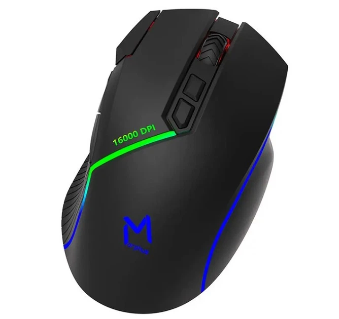 Мышка беспроводная игровая Aikun GX39WR RGB, черная - зображення 3