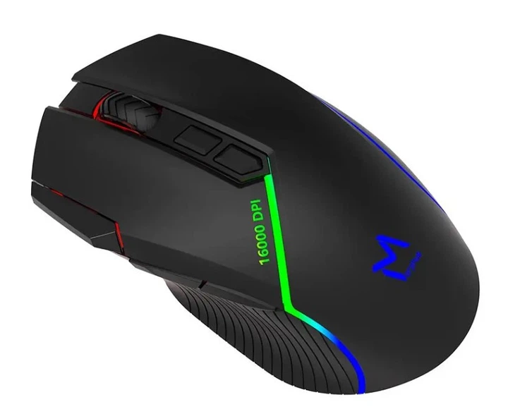 Мышка беспроводная игровая Aikun GX39WR RGB, черная - зображення 8