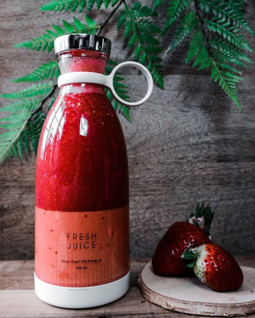 Портативный аккумуляторный блендер бутылка для смузи Fresh juice – фото ...