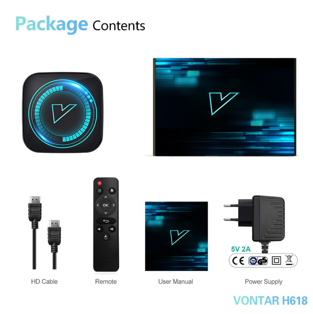 Смарт ТВ приставка VONTAR H618 8K 4/64 Android 12 Smart TV - изображение 10
