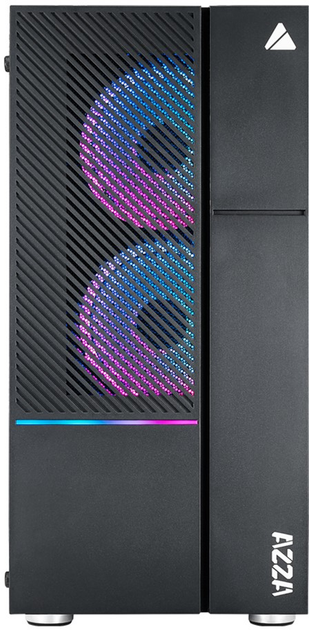 Obudowa AZZA IRIS 330 Czarna - obraz 3
