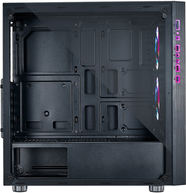 Obudowa AZZA IRIS 330 Czarna - obraz 4
