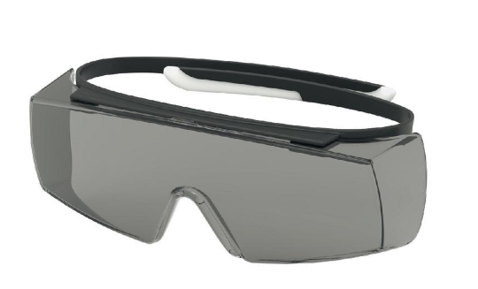 Захисні окуляри uvex супер OTG покриття supravision сапфір сіра лінза - зображення 1