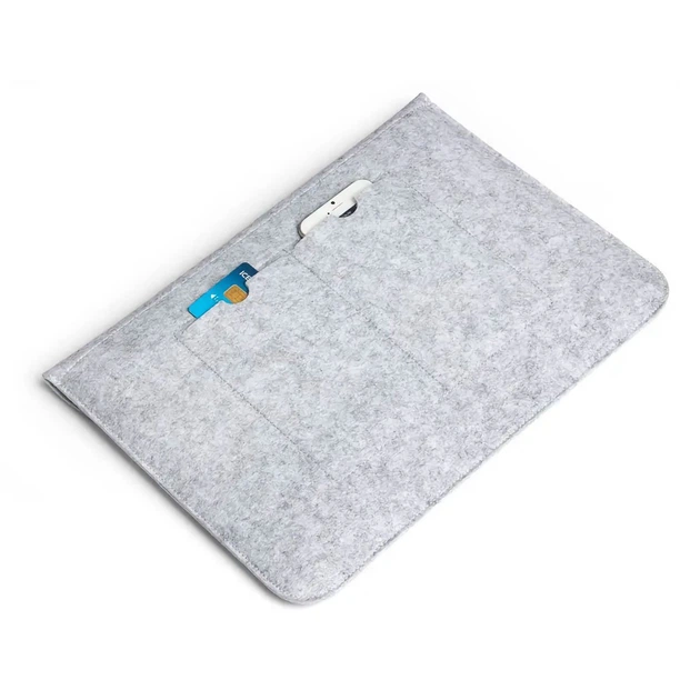 Чехол для ноутбука 11.6" Felt Velcro Series Серый - изображение 3