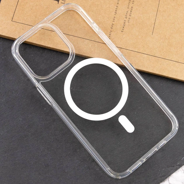 Чехол на Apple iPhone 14 Pro Max / для айфон 14 про макс с магсейф MagSafe Прозрачный - Фото 5 Чехол на Apple iPhone 14 Pro Max / для айфон 14 про макс с магсейф MagSafe Прозрачный - изображение 5