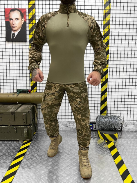 Тактичний військовий комплект Corsa ( Убакс + Штани ), Камуфляж: Піксель ЗСУ, Розмір: XXL - зображення 1