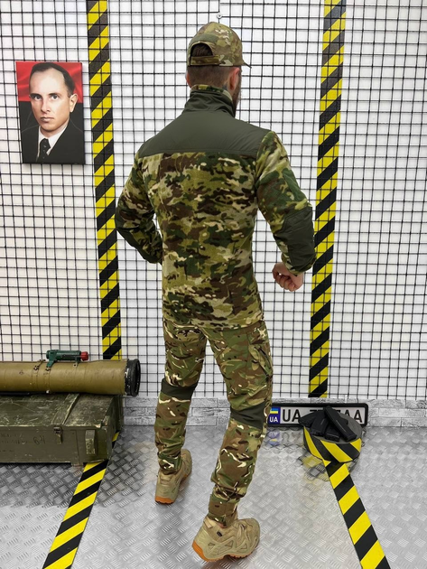 Тактичний військовий комплект Combo ( Фліска + Поло + Штани ), Камуфляж: Мультикам, Розмір: M - зображення 2