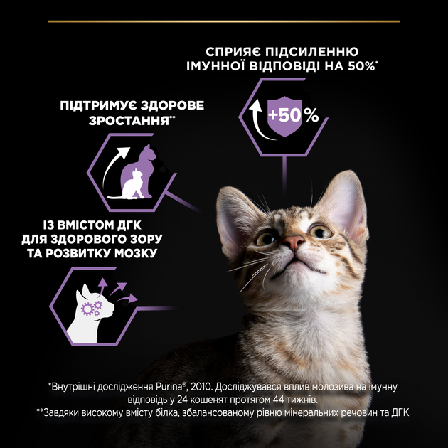 Сухий корм Purina Pro Plan Kitten <1 Healthy Start для кошенят з куркою 1.5 кг - зображення 6