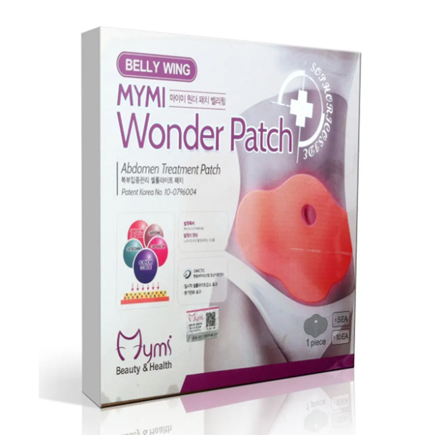 Пластир для схуднення на живіт Mymi Wonder Patch (набір 5 штук) бежевий - зображення 2
