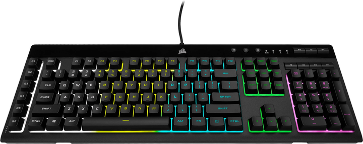 Клавіатура дротова Corsair K55 Pro RGB USB Black (CH-9226765-NA) - зображення 7