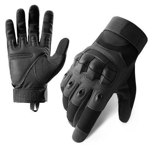 Рукавички тактичні сенсорні BDA; L/9; Ворон. Універсальні тактичні рукавички з пальцями. Армійські рукавички - зображення 2