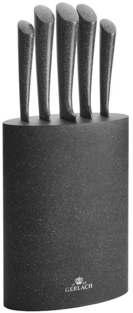 Zestaw noży Gerlach Granitex w bloku 6 elementów (5901035502833) - obraz 1