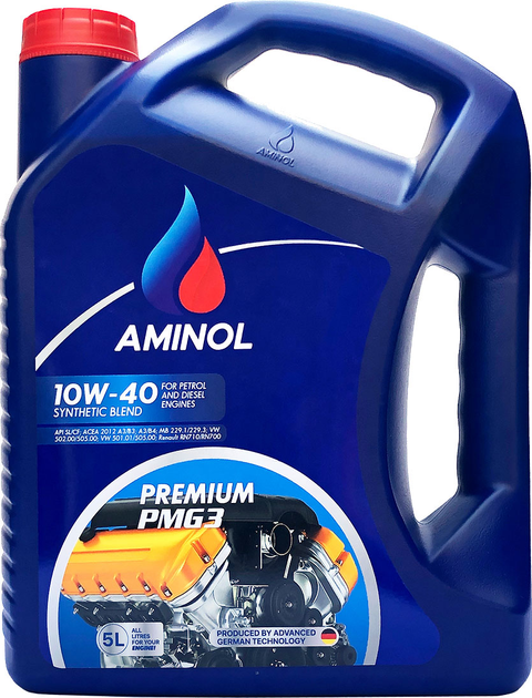 Моторное масло Aminol Premium PMG3 10W-40 5 л (AM148713) – фото, отзывы ...