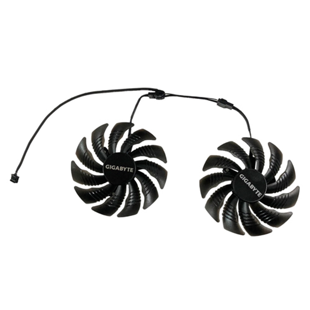 Вентилятори 2шт 87мм 12В 4пін PLD09210S12HH Gigabyte GTX 1050 1060 RX570 - зображення 1