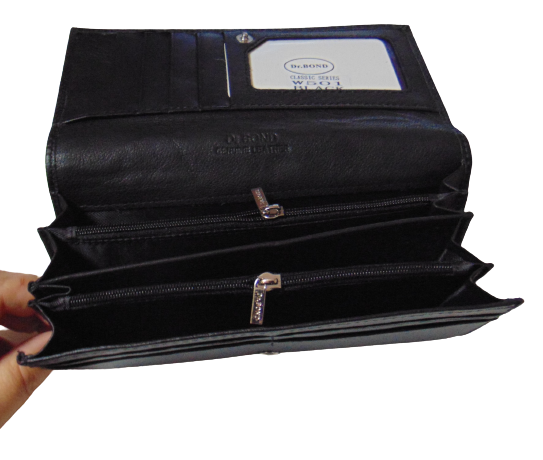 Кошелек кожаный Dr.Bond W501 черный - изображение 2