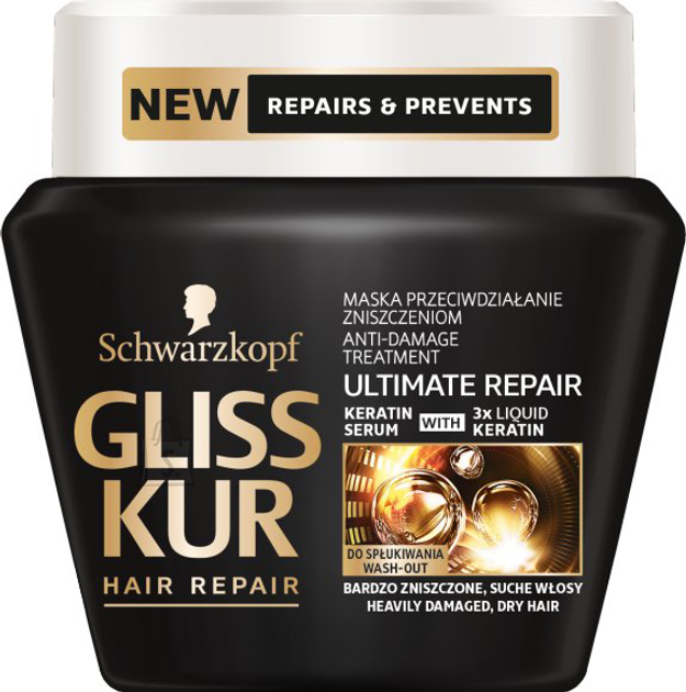 Маска для волосся Schwarzkopf Gliss Ultimate Repair Mask 300 мл (8410436287456) - зображення 1