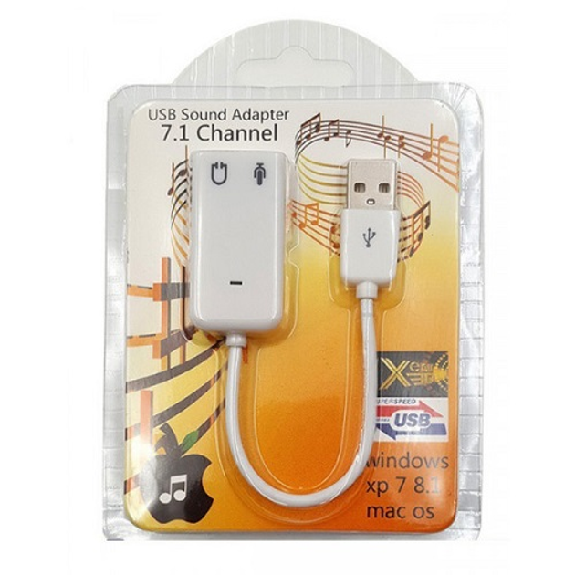 Звуковая плата USB Value B00516 Virtual 7.1 Channel RTL - изображение 2
